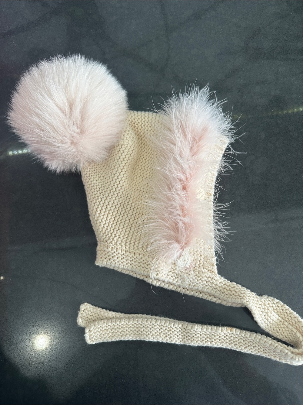 Petit Maison Lion Bonnet Pink hat